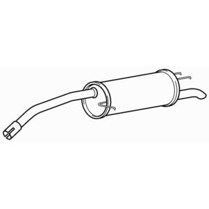 Quality rear exhaust silencer - quality,
