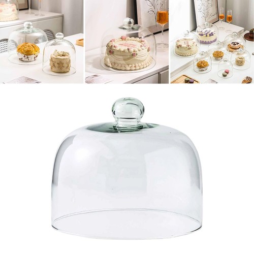 Glass dome cake cover - glass, clear
