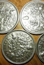 1936 Silver Threepence 3d -