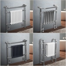 Traditional Victorian Column Bathroom Heated Towel Rail Radiator Designer Rads