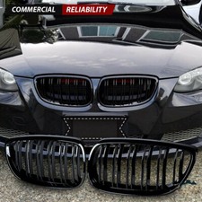 Car Grilles Pair Gloss Black