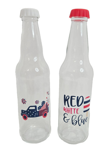 Lot patriotic glass soda - lot,