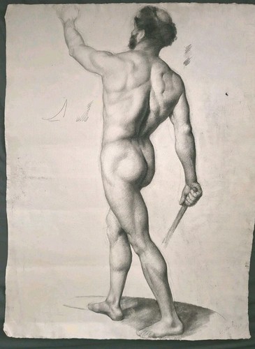 19thc french academy - nude, male