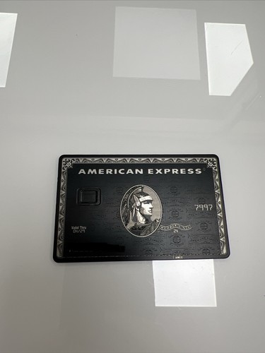 Custom black metal bank - card, |