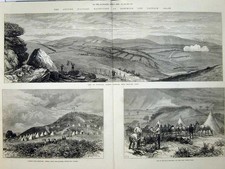 Old Antique Print 1873