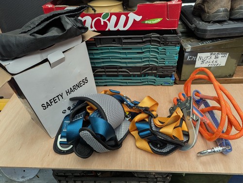 Safety harness kit with - harness,