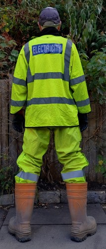Mens yellow leo vis - vis, work