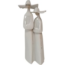 Lladro Nuns Statue Porcelain