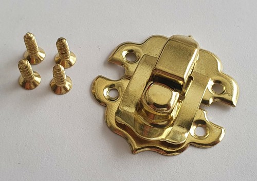 Gold locker hasp lock latch - locker,