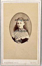 CDV WOOLASTON GIRL NAMED ELIZABETH BATTERSHILL ANTIQUE PHOTO BRISTOL GUTTENBERG