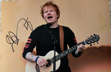12x8 Photo Hand Signed by Ed Sheeran Rare Autograph UK STAR + Verified COA X-MAS