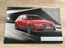 Audi RS4 B8 Brochure & Specification Guide - 2014 