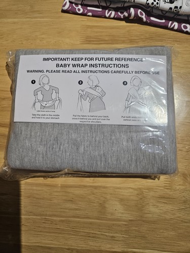Grey baby sling - baby,