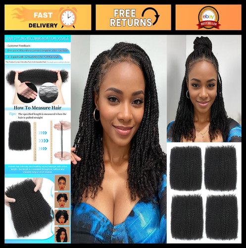 Afro kinky curly bulk - afro,