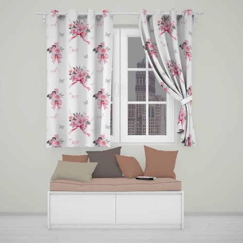 Blackout eyelet curtains cute - blackout,