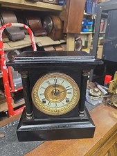 Antique Cast Iron Ansonia Clock In Working Order