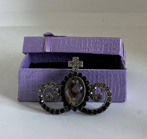 Vintage crown cross - cross, onyx