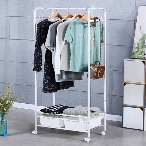 Simple white clothes rail - simple,