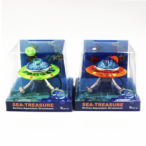 Air driven ufo shaped ornament - air,