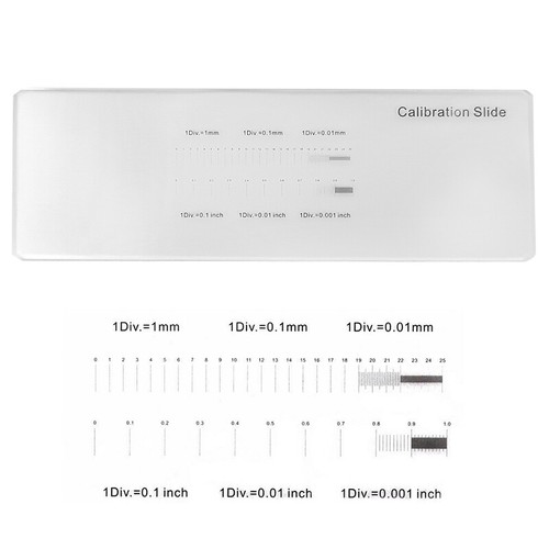 Microscope calibration slide - microscope,