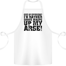 Give up Skydiving? Skydiving Freefall Cotton Apron 100% Organic