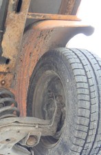 VW T4 Doka flatbed wheel arch