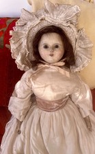 30 Inch  Antique Wax Over Papier Mache Doll