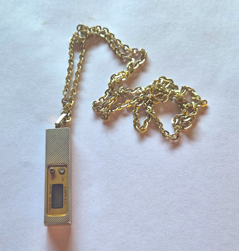 Lcd digital quartz necklace - lcd,