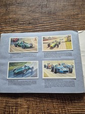 Album of vintage cars.cigarette cards.full album. history of racing cars 