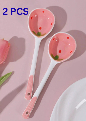 Ceramics soup spoons - ceramics, set