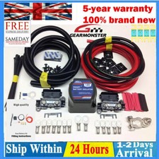 Heavy Duty Split Charge Relay Kit - Leisure Battery 140 Amp x 5M Power Cable UK