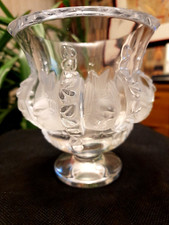 LALIQUE SUPERB  DAMPIERRE  VASE  BIRDS/VINES RRP £720  SIGNED EXCON
