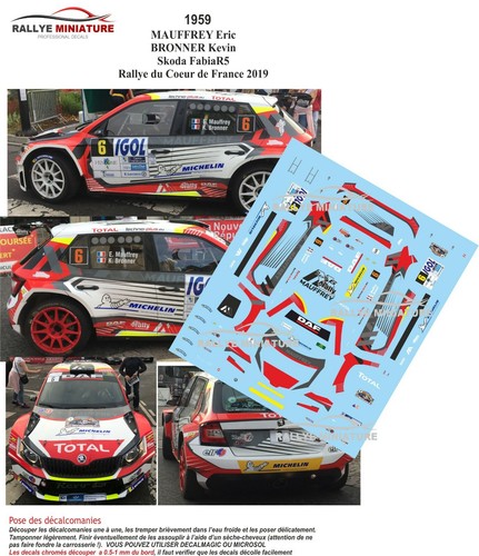 Decals ref 1959 skoda - 1959,