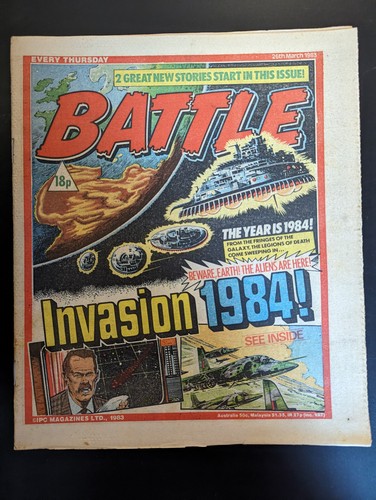 Battle comic 26th march 1983 - battle,