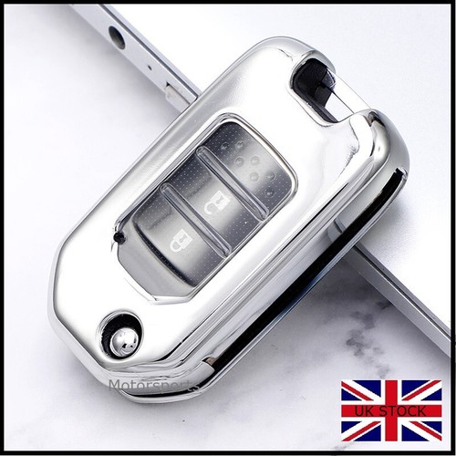 Silver key remote fob cover - fob,