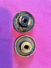 LAMBRETTA  TWO  OF, BRASS KNURLED REAR BRAKE ADJUSTERS
