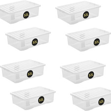 32l clear plastic storage - clear,