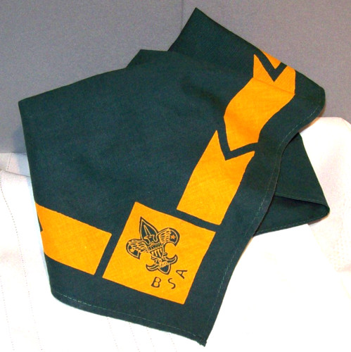 Green and yellow boy scout - yellow,