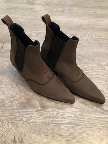 Ladies brown nubuck retro - brown,