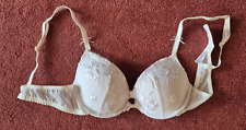 M&S PER UNA LACY PADDED WHITE BRA 32B