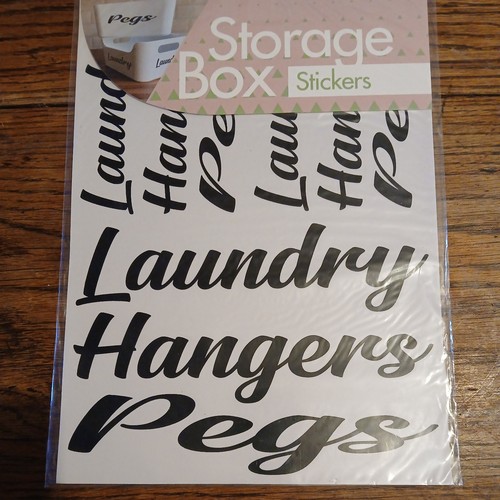 Vinyl storage box decal - box,