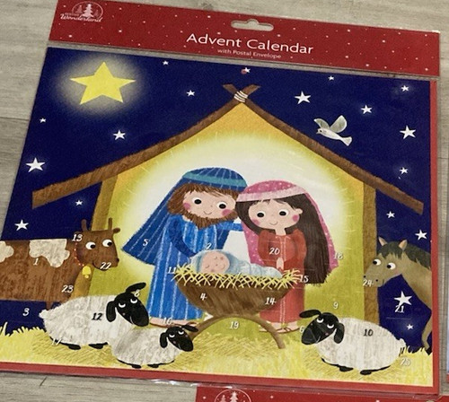 Advent calendar nativity - calendar,