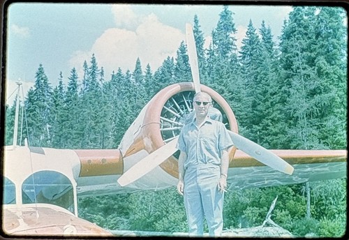 Vtg 35mm slide - radial, engine