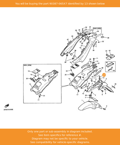 Yamaha collar 90387 065x7 oem - yamaha, collar,