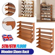 Tier bamboo shoe rack - bamboo,