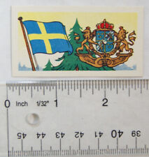 1961 Musgrave Brothers Tea card Products of the World No. 19 Sweden - timber