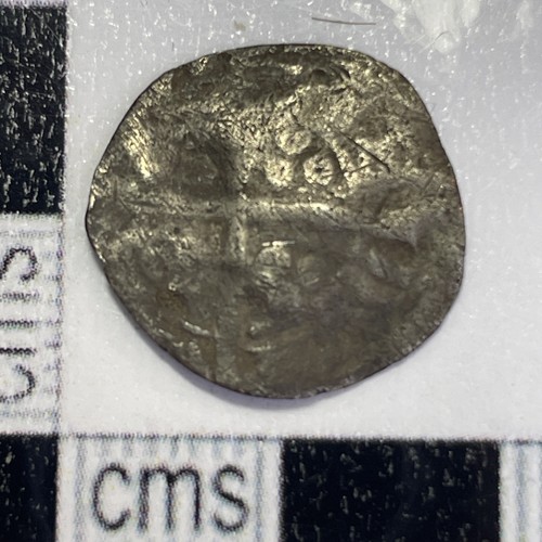Medieval silver hammered long - silver,