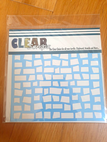 Clear scraps brick - clear, 6x6