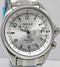 Vintage Seiko Alpinist Stunning Silver 6R36 Japan Automatic Wrist Watch Men's 