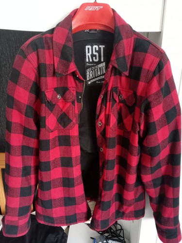 Rst red lumberjack motorcycle - rst,
